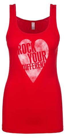 I heart RYD jersey tank Red - women's