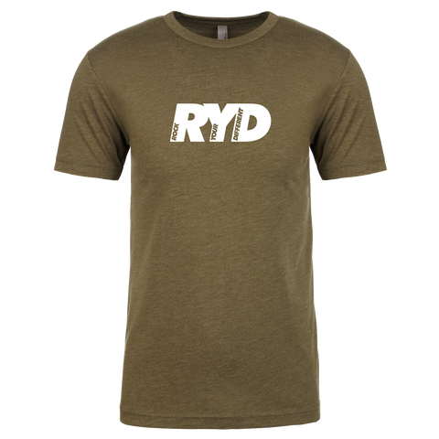 RYD Logo - Military Green - White Ink