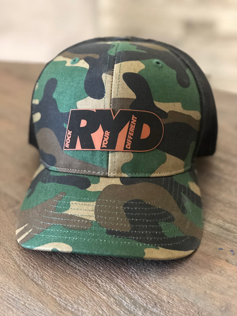 Camo Hat * Tan RYD Patch
